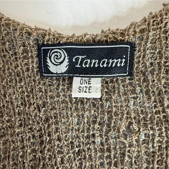 Tanami Layered Open Weave Knit Stretchy Sleeveless Pullover Tank Top EUC O/S - Picture 13 of 16